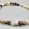 4mm Agate, Bamboo Leaf bracelet 4mm Agate, Bamboo Leaf bracelet