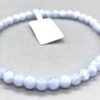 4mm Agate, Blue Lace bracelet 4mm Agate, Blue Lace bracelet