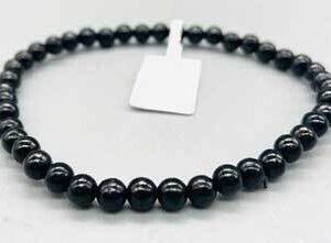 4mm Jet bracelet