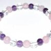 6mm Amethyst, Rose Quartz & Quartz bracelet 6mm Amethyst, Rose Quartz & Quartz bracelet