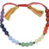 6mm 7 Chakra/ Tassel bracelet