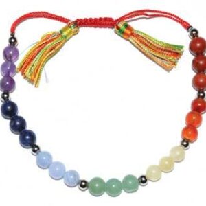6mm 7 Chakra/ Tassel bracelet