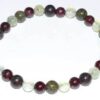 6mm Jasper, Dragon Blood, Garnet & Prehnite bracelet