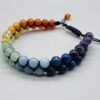 6mm 7 Chakra double weave bracelet 6mm 7 Chakra double weave bracelet