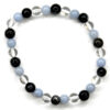 6mm Blk Labradorite, Angelite, Quartz bracelet 6mm Blk Labradorite, Angelite, Quartz bracelet