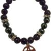 8mm Amethyst/ Hematite with Pentagram 8mm Amethyst/ Hematite with Pentagram