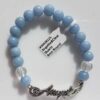8mm Angelite/ Quartz with Angel 8mm Angelite/ Quartz with Angel
