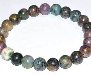 8mm Apatite, Ruby bracelet