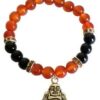 8mm Carnelian/ Black Onyx with Buddha 8mm Carnelian/ Black Onyx with Buddha