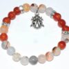 8mm Dendric Agate & Carnelian with Ladybug 8mm Dendric Agate & Carnelian with Ladybug