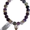 8mm Fluorite/ Amethyst Stone with Goddess 8mm Fluorite/ Amethyst Stone with Goddess