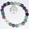 8mm Fluorite & Amethyst/ Tree of Life 8mm Fluorite & Amethyst/ Tree of Life