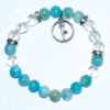 8mm Hemimorphite & Quartz with Yoga 8mm Hemimorphite & Quartz with Yoga