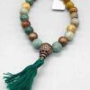 8mm jasper, Ocean tassel 8mm jasper, Ocean tassel