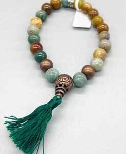 8mm jasper, Ocean tassel