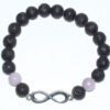8mm Lava/ Kunzite with Infinity 8mm Lava/ Kunzite with Infinity