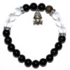 8mm Obsidian, Goldsheen/ Quartz with Frog 8mm Obsidian, Goldsheen/ Quartz with Frog