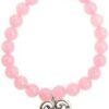 Rose Quartz Love Scroll Heart silver Rose Quartz Love Scroll Heart silver