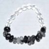 Nuggets, Quartz with Tourmaline & Quartz gemstone bracelet