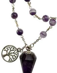 Amethyst pendulum bracelet