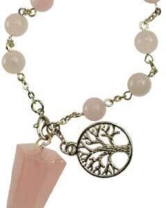 Rose Quartz pendulum bracelet