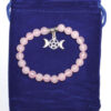 8mm Rose Quartz & Triple Moon bracelet 8mm Rose Quartz & Triple Moon bracelet
