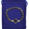 8mm Lava & Black Agate Pyramid bracelet 8mm Lava & Black Agate Pyramid bracelet