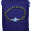 8mm Lava & Opalite Pyramid bracelet 8mm Lava & Opalite Pyramid bracelet