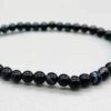 4mm Black Stripe Agate stretch bracelet 4mm Black Stripe Agate stretch bracelet