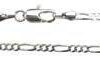 Silver Plated Brass Figaro Chain 20″ Silver Plated Brass Figaro Chain 20″