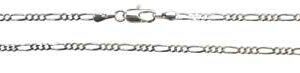 Silver Plated Brass Figaro Chain 20″