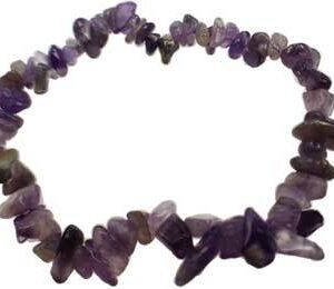 Amethyst chip bracelet