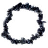 Obsidian, Black chip bracelet Obsidian, Black chip bracelet