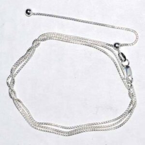 24″ Round adjustable chain sterling