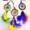 (set of 6) 2″ Dreamcatcher rainbow (set of 6) 2″ Dreamcatcher rainbow