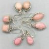 Pink Opal various earrings Pink Opal various earrings