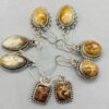 Fossil coral various earrings Fossil coral various earrings