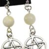 Moonstone Pentagram earrings Moonstone Pentagram earrings