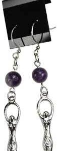 Amethyst Goddess earrings