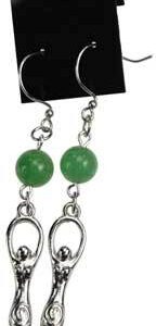 Green Aventurine Goddess earrings