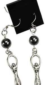 Hematite Goddess earrings