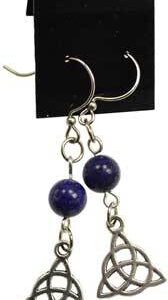 Lapis Triquetra earrings