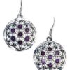 22mm Flower of Life amethyst earrings 22mm Flower of Life amethyst earrings