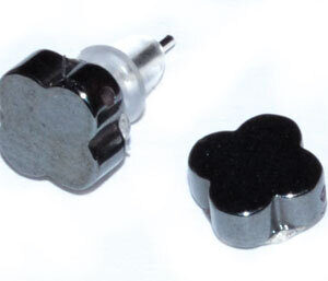 Hematite stud earrings
