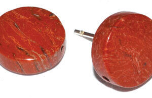 Red Jasper stud earrings