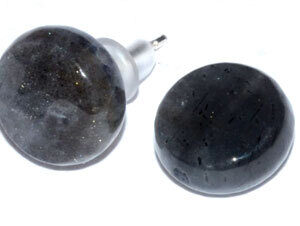Labradorite stud earrings