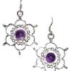 1.25″ Lotus amethyst earrings 1.25″ Lotus amethyst earrings