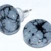 Snowflake obsidian stud earrings Snowflake obsidian stud earrings