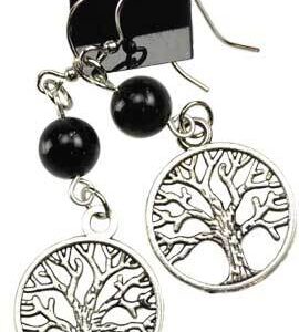 Black Onyx Tree of Life earrings