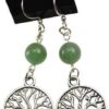 Green Aventurine Tree of Life earrings Green Aventurine Tree of Life earrings
